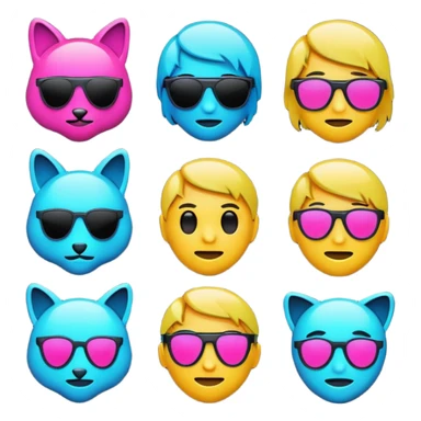 devops cyberpunk vaporwave hacker themed emoji pack sticker