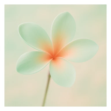 Change to pastel mint green and peach color palette, Pinteresty, soft and minimal style with a dreamy vibe. sticker