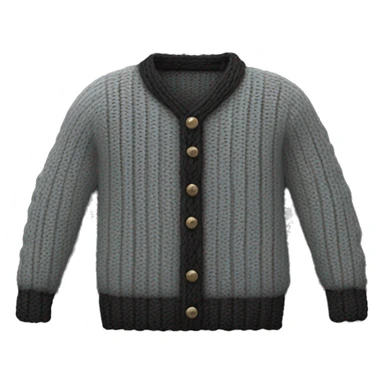 Clothing Black knitting sweater  sticker