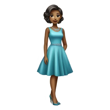 A very very pretty and beautiful girl in a beautiful dress and beautiful high heels  sticker