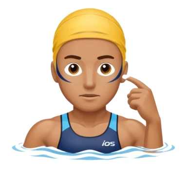 swimming athlete sticker