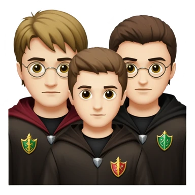 Harry Potter, Cedric Diggory, and Viktor Krum as Triwizard champions sticker