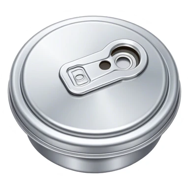 Sterling silver soda can cap sticker