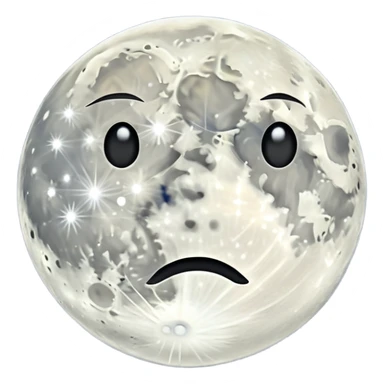 Two full moons in darkness sticker