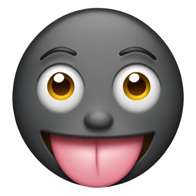 emoji showing tongue with eyes up sticker