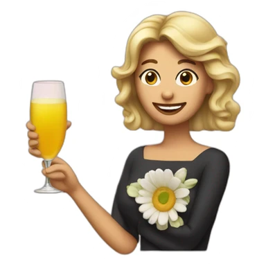 make a toast marguerita sticker