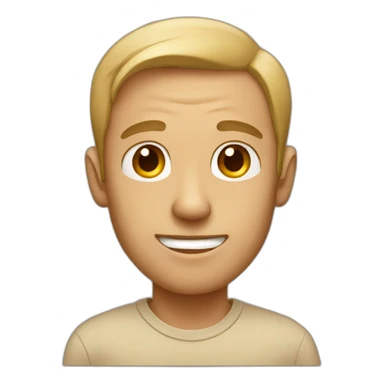 beige guy with big ears  sticker