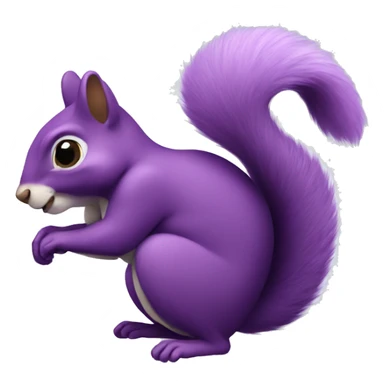 Purple squirrel  sticker