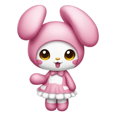 My melody blowing a kiss sticker