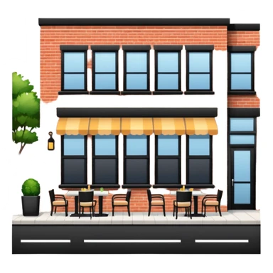 restaurant por fuera sticker