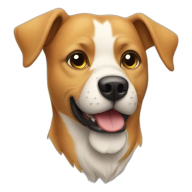 dog with sign text "no more bits" sticker