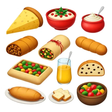 romanian christmas food types sticker