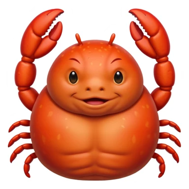 fat British person on holiday with a bright red sunburn all over his body, like a lobster or tomato sticker