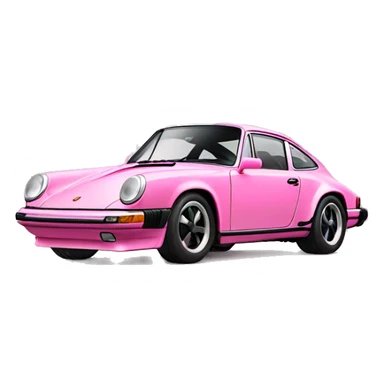 Pink Porsche 911 sticker