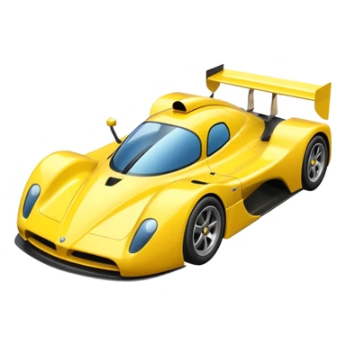 yellow racing car  sticker