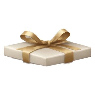 Empty gift box with separate cover sticker