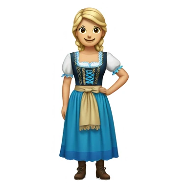 Blue Dirndl sticker