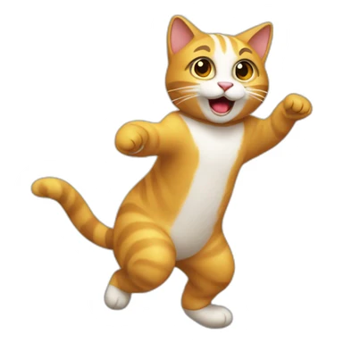 gato bailando sticker