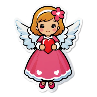 Valentines Angel sticker