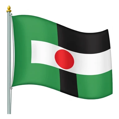 Just do a simple flag I want to put in my bio. Have u seen the panjshir flag do that it’s not in the emojis but make it exactly like the picture don’t add anything else. something on the middle search it up and make it in a shape of flag like the emojis no it’s goes like green on  sticker