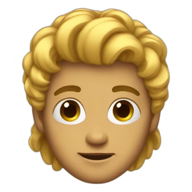 funk hair boy sticker