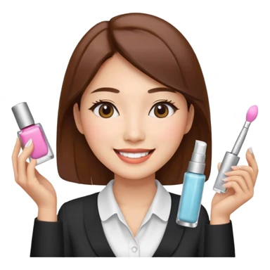 a korean marketing expert women in cosmetics industry sticker