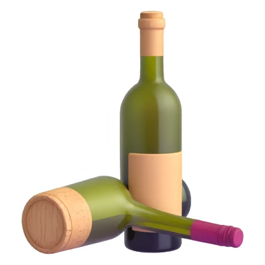 wine bottle with cork sticker