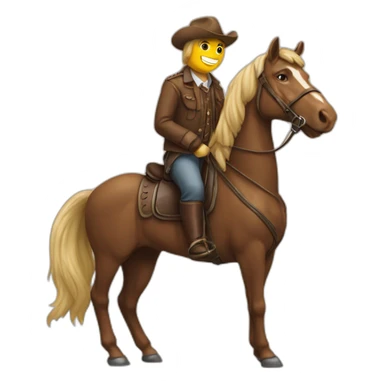 Ours sur un cheval sticker