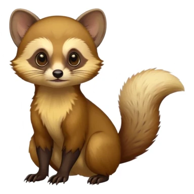 Two-bladed marten, tree marten sticker
