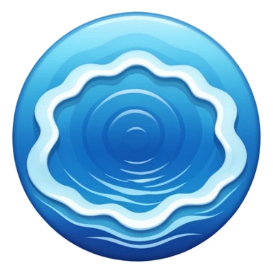circle with inner waves growing stronger sticker
