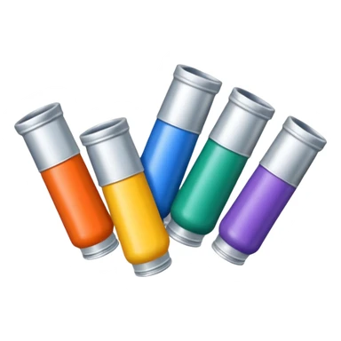 Acrylic paint tubes sticker