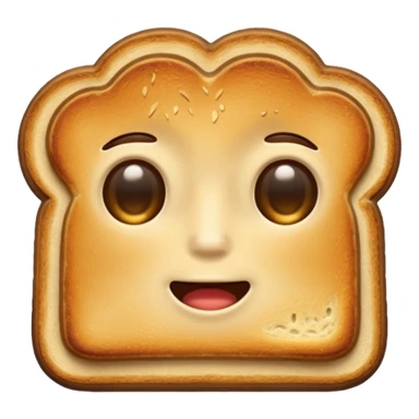 toast without eyes sticker