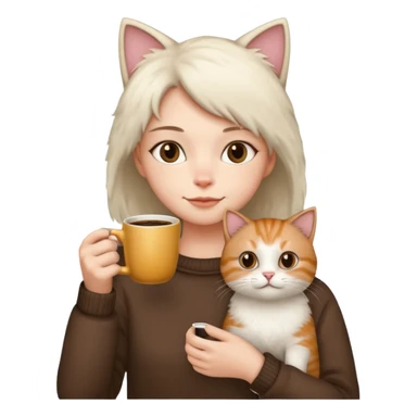 Coffee and cats sticker