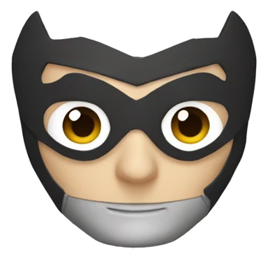 Superman with robin's mask sticker