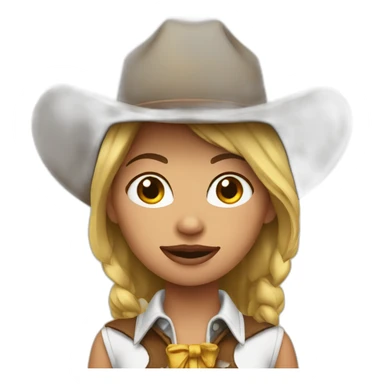 Cow-girl sticker