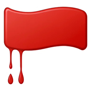 Red line painting brush sticker