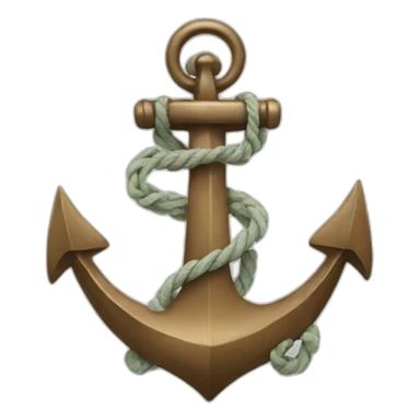 Anchor with hands sticker