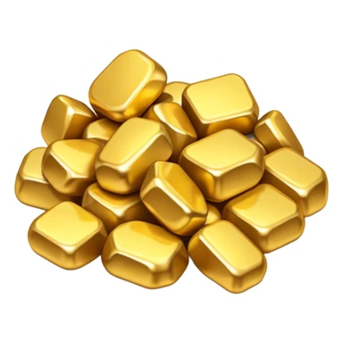 Gold nuggets sticker