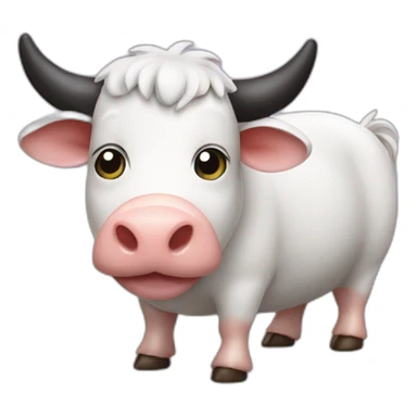 Vache sur cochon sticker