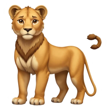 in lion family, only mother., full body sticker