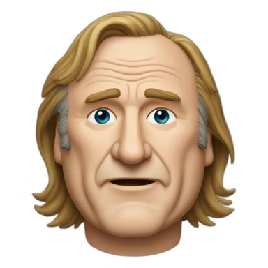 Gérard Depardieu argent sticker