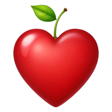 Cherry heart  sticker