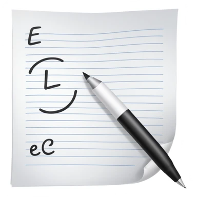 E=mc² on a sheet of paper sticker