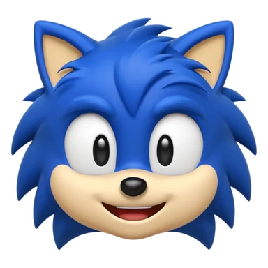 Sonic emoji sticker