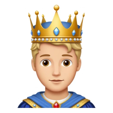 Prince Charming from Disney with crown sticker