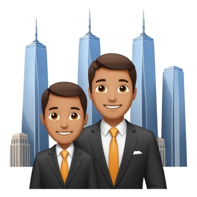 Twin tower gangster mans sticker