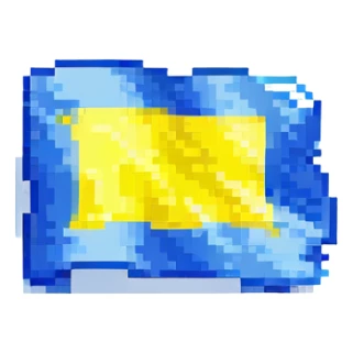 Ukraine flag sticker
