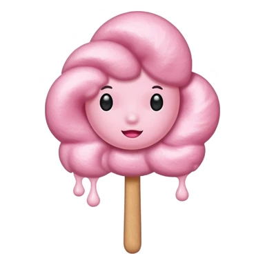 pink cotton candy sticker