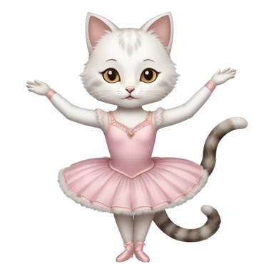 گربه با لباس باله sticker