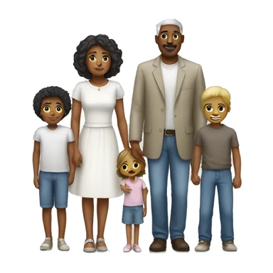 Family white sticker